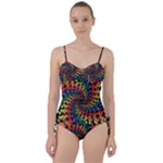 Deadhead Bears Band  Colorsdead Head Grateful Dead Pattern Sweetheart Tankini Set