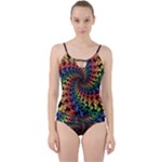 Deadhead Bears Band  Colorsdead Head Grateful Dead Pattern Cut Out Top Tankini Set