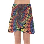 Deadhead Bears Band  Colorsdead Head Grateful Dead Pattern Wrap Front Skirt