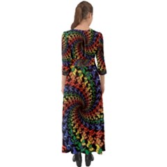 Button Up Boho Maxi Dress 
