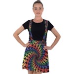 Deadhead Bears Band  Colorsdead Head Grateful Dead Pattern Velvet Suspender Skater Skirt