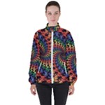 Deadhead Bears Band  Colorsdead Head Grateful Dead Pattern Women s High Neck Windbreaker