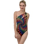 Deadhead Bears Band  Colorsdead Head Grateful Dead Pattern To One Side Swimsuit