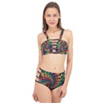 Deadhead Bears Band  Colorsdead Head Grateful Dead Pattern Cage Up Bikini Set