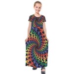 Deadhead Bears Band  Colorsdead Head Grateful Dead Pattern Kids  Short Sleeve Maxi Dress