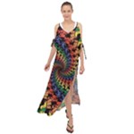 Deadhead Bears Band  Colorsdead Head Grateful Dead Pattern Maxi Chiffon Cover Up Dress