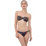 Deadhead Bears Band  Colorsdead Head Grateful Dead Pattern Classic Bandeau Bikini Set