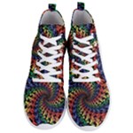 Deadhead Bears Band  Colorsdead Head Grateful Dead Pattern Men s Lightweight High Top Sneakers