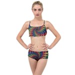 Deadhead Bears Band  Colorsdead Head Grateful Dead Pattern Layered Top Bikini Set