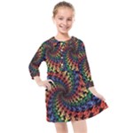 Deadhead Bears Band  Colorsdead Head Grateful Dead Pattern Kids  Quarter Sleeve Shirt Dress