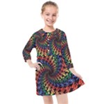 Deadhead Bears Band  Colorsdead Head Grateful Dead Pattern Kids  Quarter Sleeve Shirt Dress