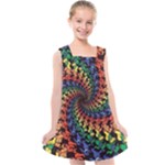 Deadhead Bears Band  Colorsdead Head Grateful Dead Pattern Kids  Cross Back Dress