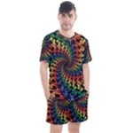 Deadhead Bears Band  Colorsdead Head Grateful Dead Pattern Men s Mesh Tee and Shorts Set