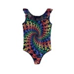 Deadhead Bears Band  Colorsdead Head Grateful Dead Pattern Kids  Frill Swimsuit