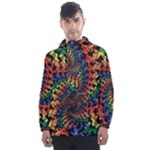 Deadhead Bears Band  Colorsdead Head Grateful Dead Pattern Men s Front Pocket Pullover Windbreaker