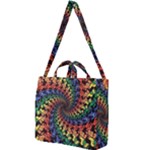 Deadhead Bears Band  Colorsdead Head Grateful Dead Pattern Square Shoulder Tote Bag