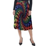 Deadhead Bears Band  Colorsdead Head Grateful Dead Pattern Classic Velour Midi Skirt 