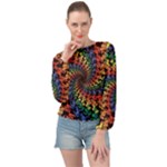 Deadhead Bears Band  Colorsdead Head Grateful Dead Pattern Banded Bottom Chiffon Top