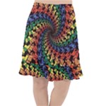 Deadhead Bears Band  Colorsdead Head Grateful Dead Pattern Fishtail Chiffon Skirt