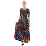 Deadhead Bears Band  Colorsdead Head Grateful Dead Pattern Half Sleeves Maxi Dress