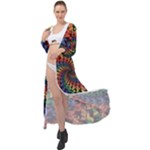 Deadhead Bears Band  Colorsdead Head Grateful Dead Pattern Maxi Chiffon Beach Wrap