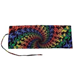 Deadhead Bears Band  Colorsdead Head Grateful Dead Pattern Roll Up Canvas Pencil Holder (S) from ArtsNow.com