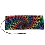 Deadhead Bears Band  Colorsdead Head Grateful Dead Pattern Roll Up Canvas Pencil Holder (S)