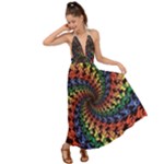 Deadhead Bears Band  Colorsdead Head Grateful Dead Pattern Backless Maxi Beach Dress