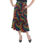 Deadhead Bears Band  Colorsdead Head Grateful Dead Pattern Midi Mermaid Skirt