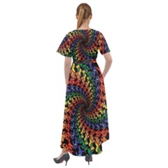 Front Wrap High Low Dress 