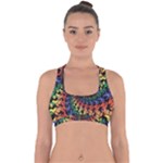 Deadhead Bears Band  Colorsdead Head Grateful Dead Pattern Cross Back Hipster Bikini Top 