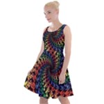 Deadhead Bears Band  Colorsdead Head Grateful Dead Pattern Knee Length Skater Dress