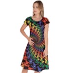 Deadhead Bears Band  Colorsdead Head Grateful Dead Pattern Classic Short Sleeve Dress