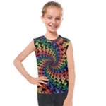 Deadhead Bears Band  Colorsdead Head Grateful Dead Pattern Kids  Mesh Tank Top