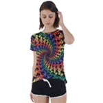 Deadhead Bears Band  Colorsdead Head Grateful Dead Pattern Short Sleeve Open Back Tee