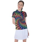 Deadhead Bears Band  Colorsdead Head Grateful Dead Pattern Women s Polo Tee