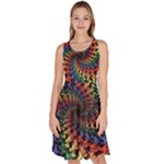 Deadhead Bears Band  Colorsdead Head Grateful Dead Pattern Knee Length Skater Dress With Pockets