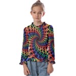 Deadhead Bears Band  Colorsdead Head Grateful Dead Pattern Kids  Frill Detail Tee