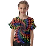 Deadhead Bears Band  Colorsdead Head Grateful Dead Pattern Kids  Cut Out Flutter Sleeves