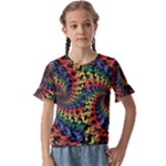 Deadhead Bears Band  Colorsdead Head Grateful Dead Pattern Kids  Cuff Sleeve Scrunch Bottom Tee