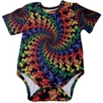 Deadhead Bears Band  Colorsdead Head Grateful Dead Pattern Baby Short Sleeve Bodysuit