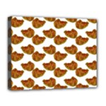 Biscuits Photo Motif Pattern Canvas 14  x 11  (Stretched)