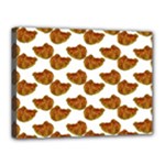 Biscuits Photo Motif Pattern Canvas 16  x 12  (Stretched)