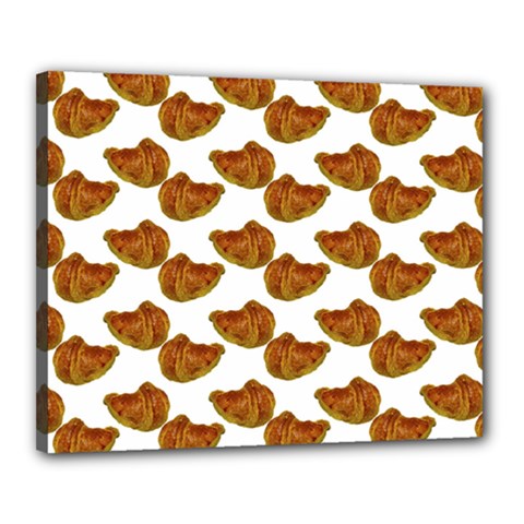 Biscuits Photo Motif Pattern Canvas 20  x 16  (Stretched) from ArtsNow.com