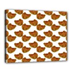 Biscuits Photo Motif Pattern Canvas 20  x 16  (Stretched)