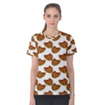 Biscuits Photo Motif Pattern Women s Cotton Tee