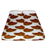 Biscuits Photo Motif Pattern Fitted Sheet (Queen Size)