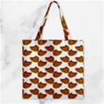 Biscuits Photo Motif Pattern Zipper Grocery Tote Bag