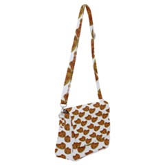 Shoulder Bag with Back Zipper 