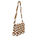 Biscuits Photo Motif Pattern Shoulder Bag with Back Zipper